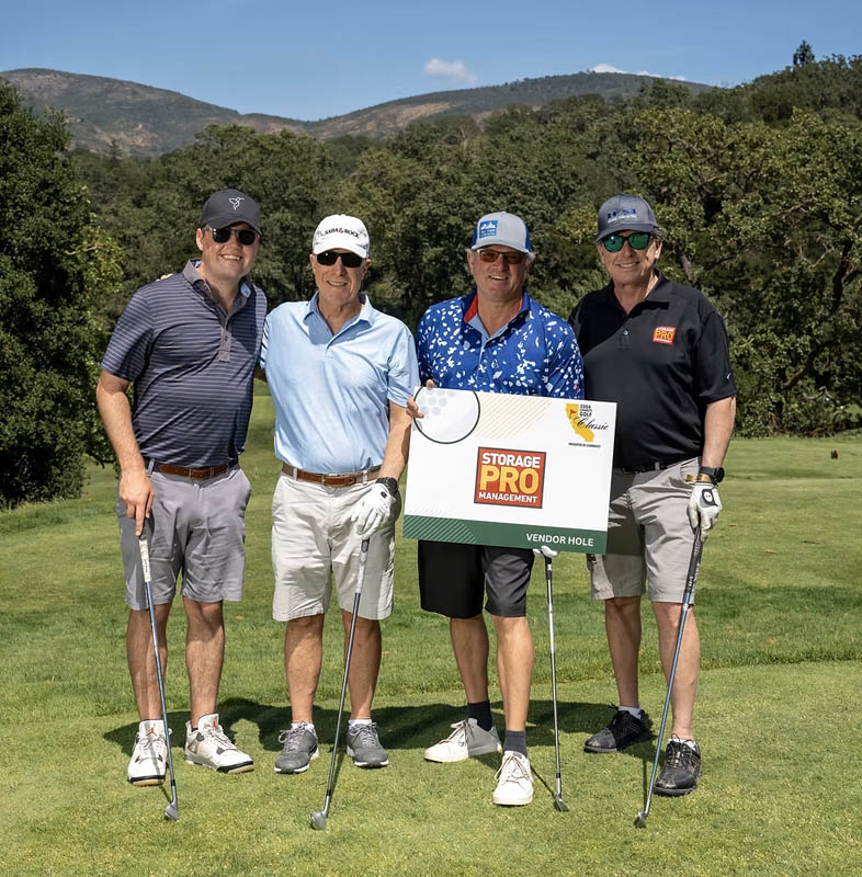 Steve Mirabito poses with his group after enjoying a great round of golf.